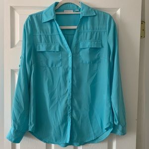 New York and company button down shirt size small